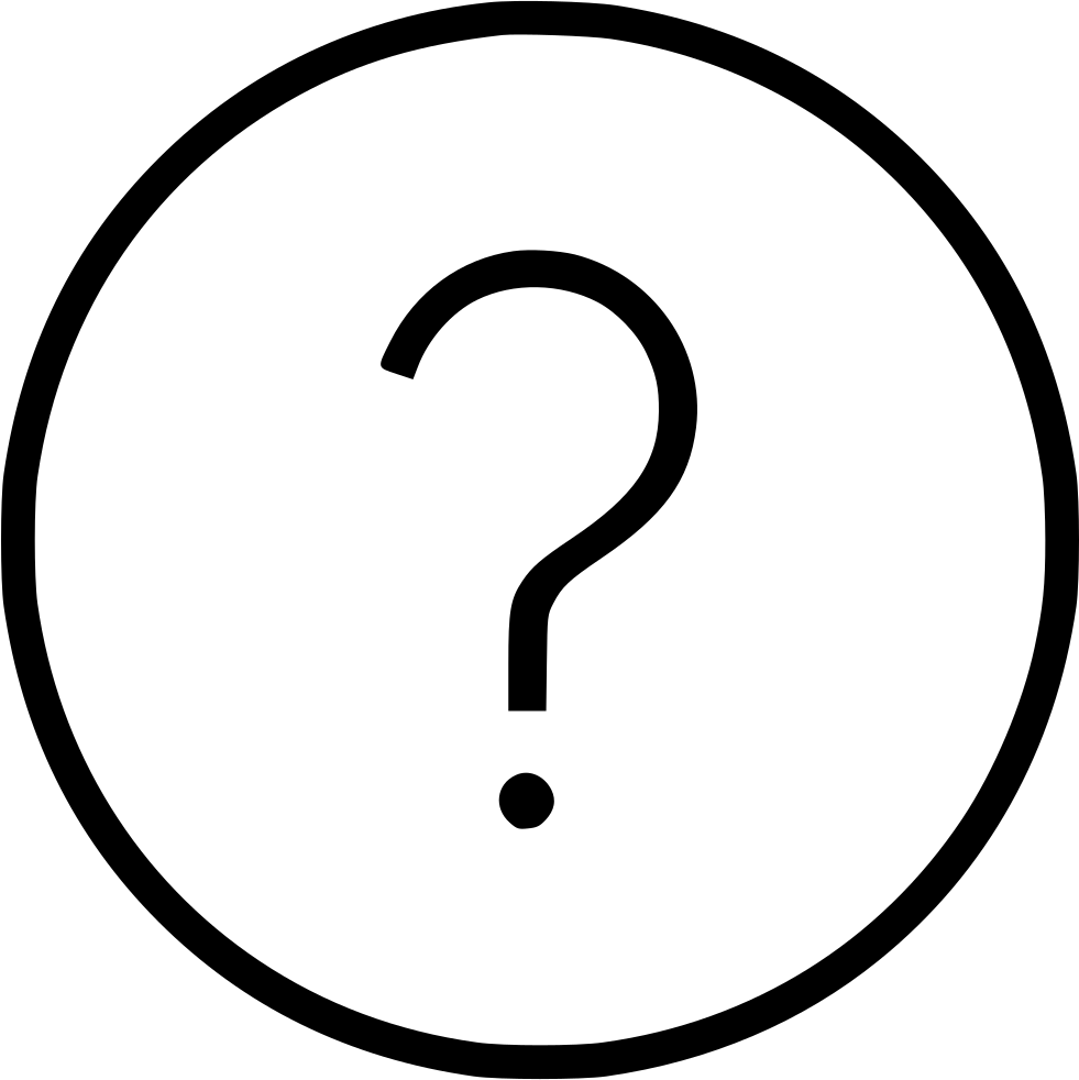 Question Mark Ask Comments - Ios Close Icon Png (981x982)