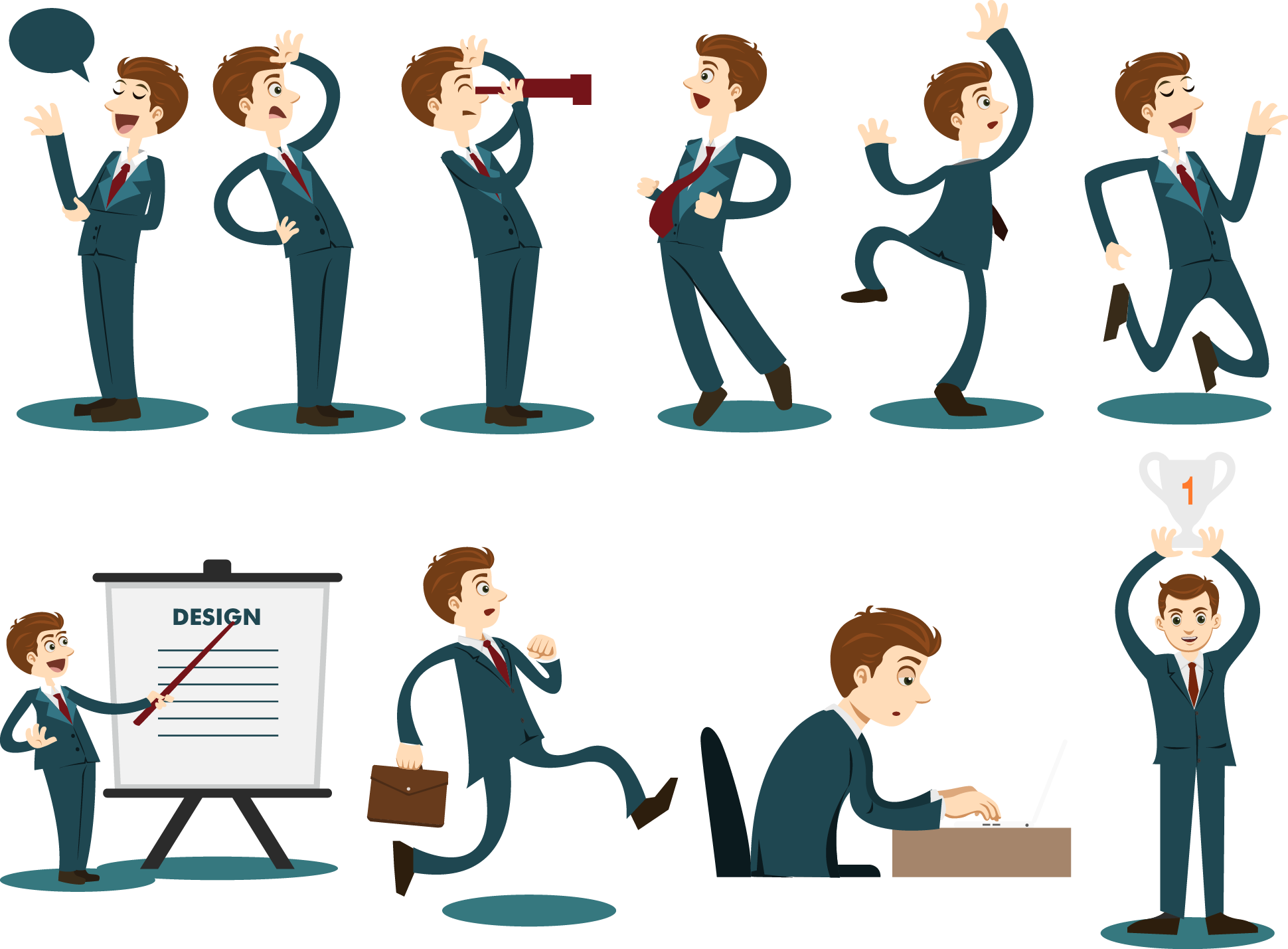 Vector Business People - Leaders With Social Skills (1940x1429)