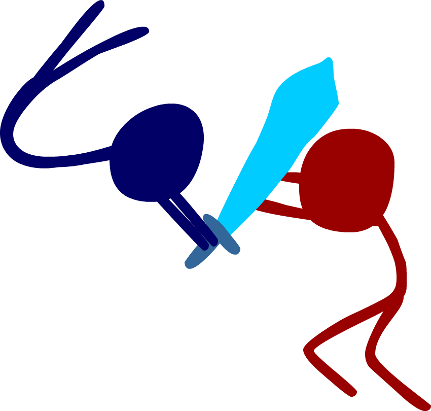 A Really Short Stick Figure Fight Animation By The - Stick Figure Fight Animation (850x810)