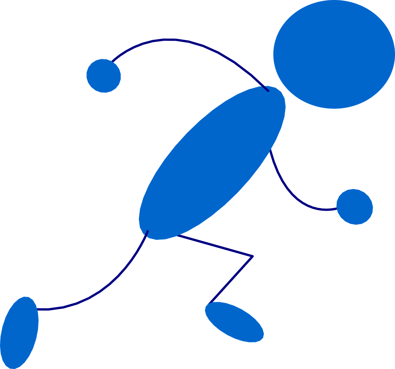 Stickman Stick Figure Png Image - À Vos Marques Prêt Partez (1280x1194)