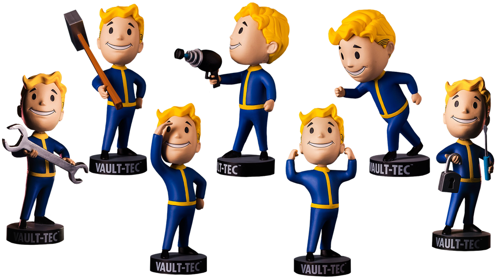 Photo Of Vault Boy 111 Bobbleheads Series One - Fallout 4: Vault Boy 111 Bobbleheads Series One (set (1000x565)