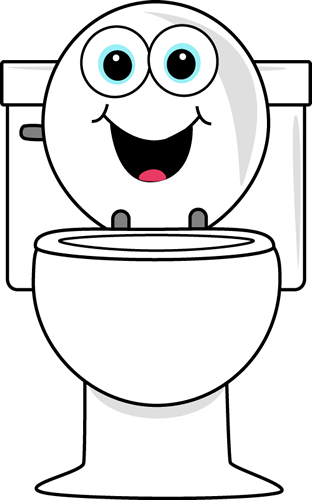 Cartoon Restroom Cartoon Toilet Clip Art Cartoon Toilet - Cartoon Toilet (312x500)