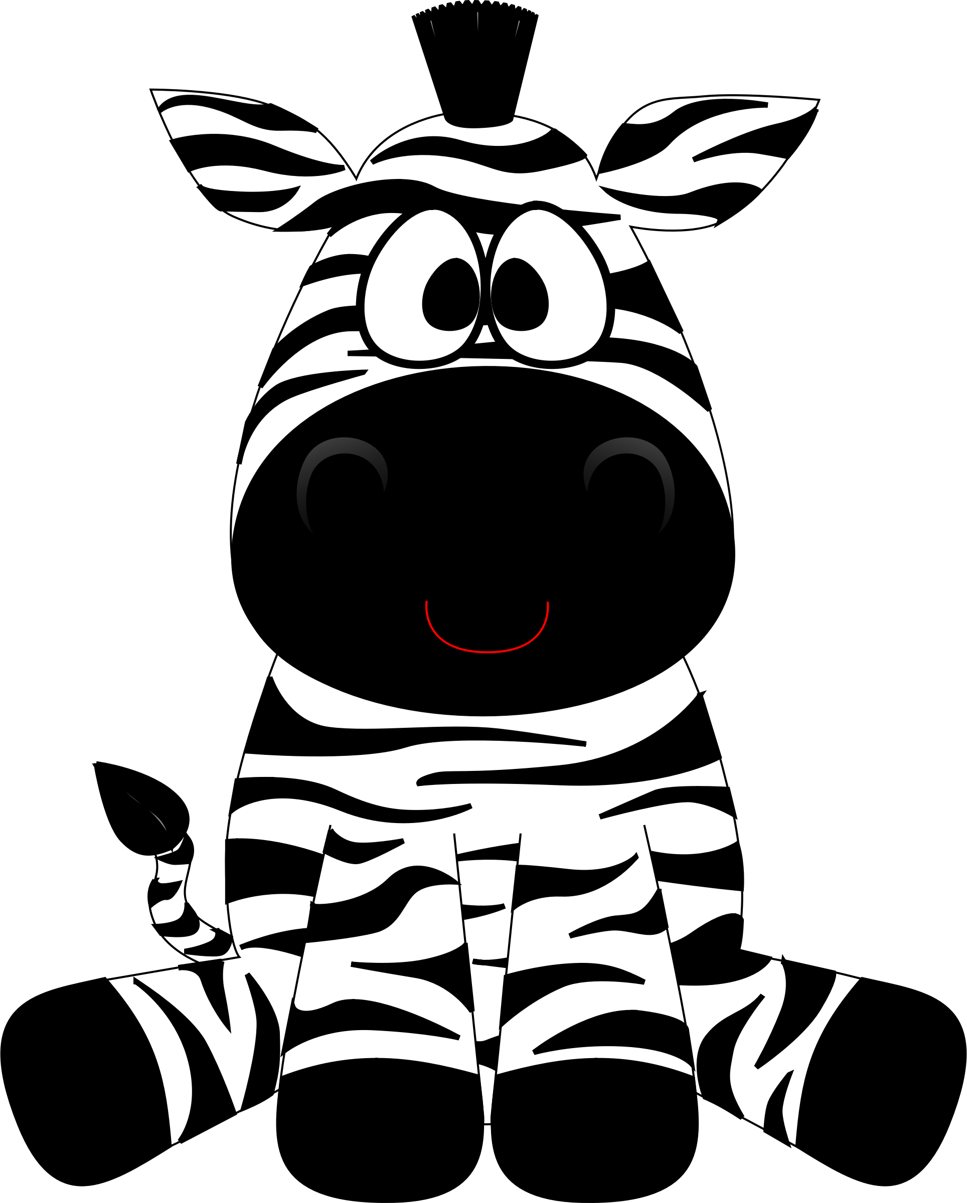 Zebra Cartoon Pictures - Cartoon Zebra Png (1928x2400)