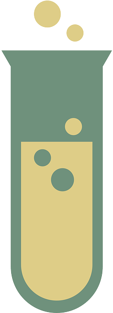 Clip Art Depicting A Scientific Flask - Vektor Bahan Kimia (320x640)