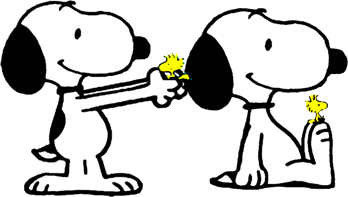 Snoopy And Woodstock - Cartoon (1153x692)