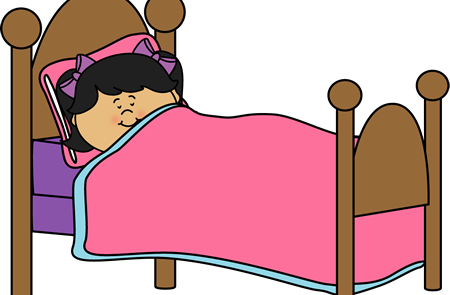 2016 02 19 - Sleeping In Bed Clipart (450x295)