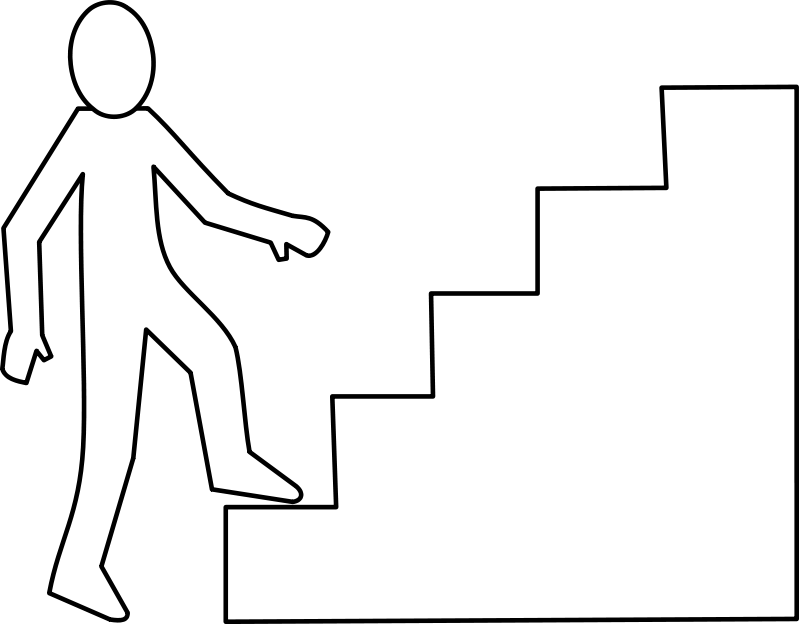 Add Favorite - Stair Case Vector (800x624)