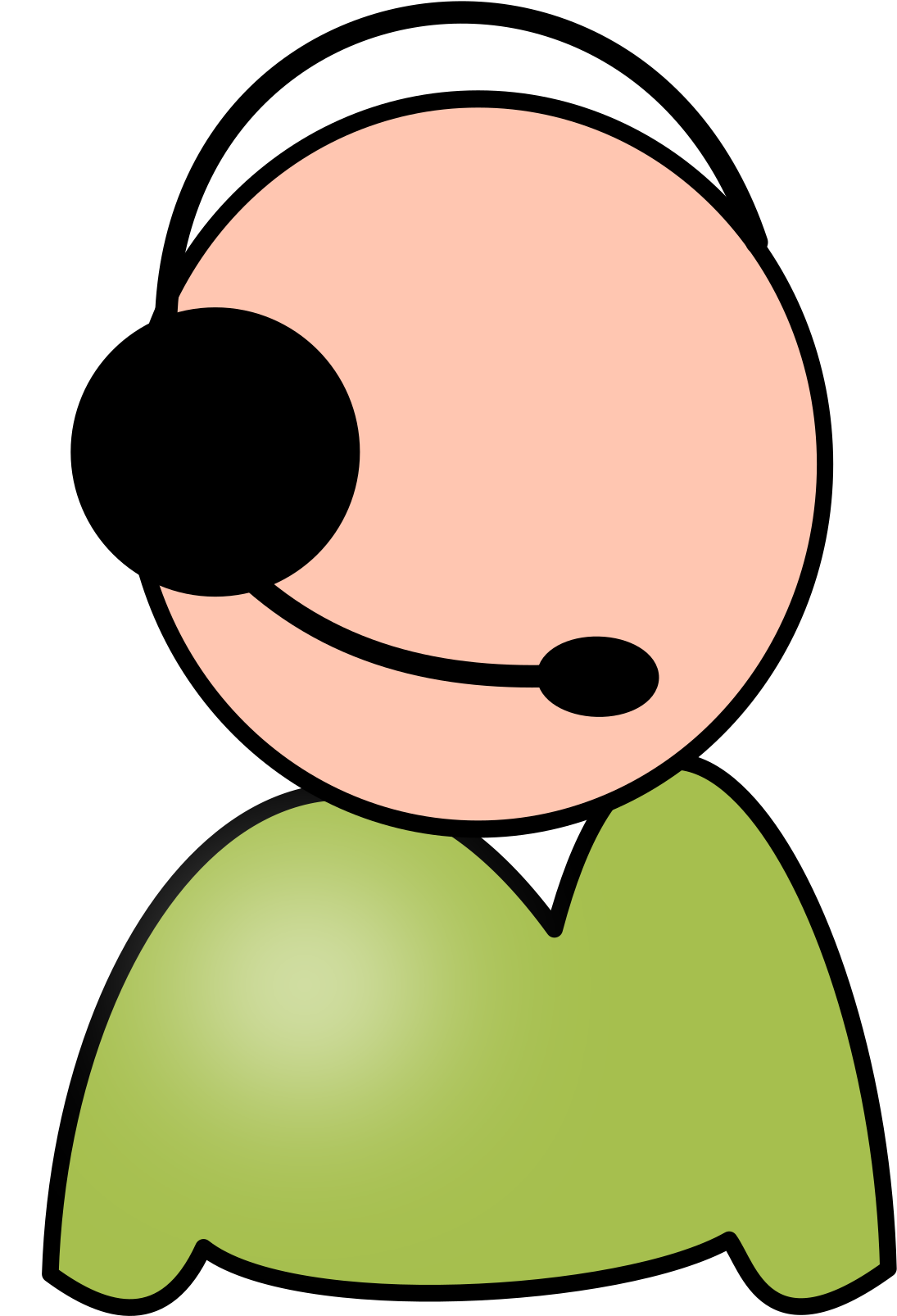 Service Desk Employee Clipart, Vector Clip Art Online, - Service Desk Icon .png (1697x2400)