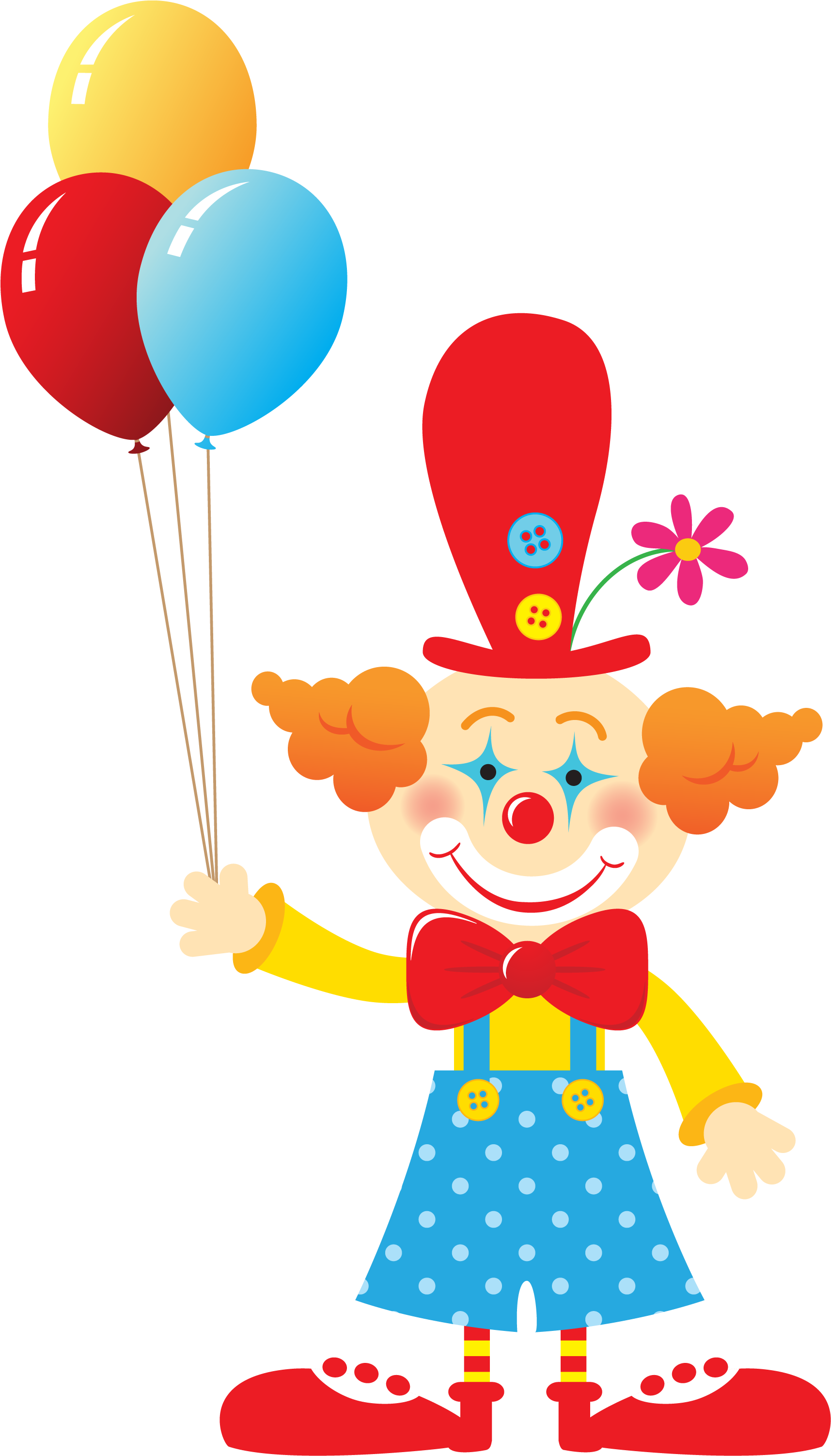 Cute Cliparts ❤ Circo - Clown Clipart Png (1792x3022)