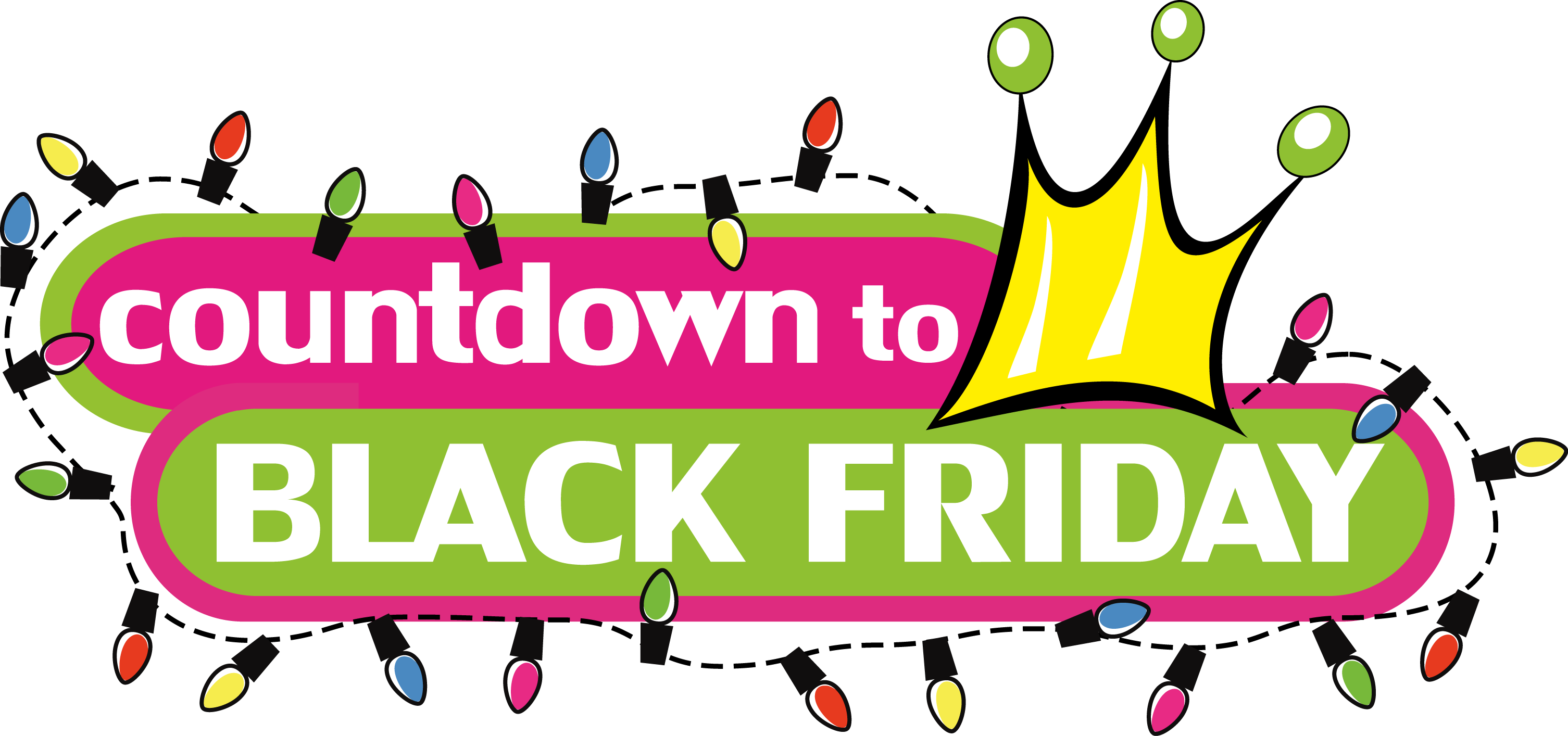 Friday Clipart - Countdown To Black Friday 2017 (3011x1414)