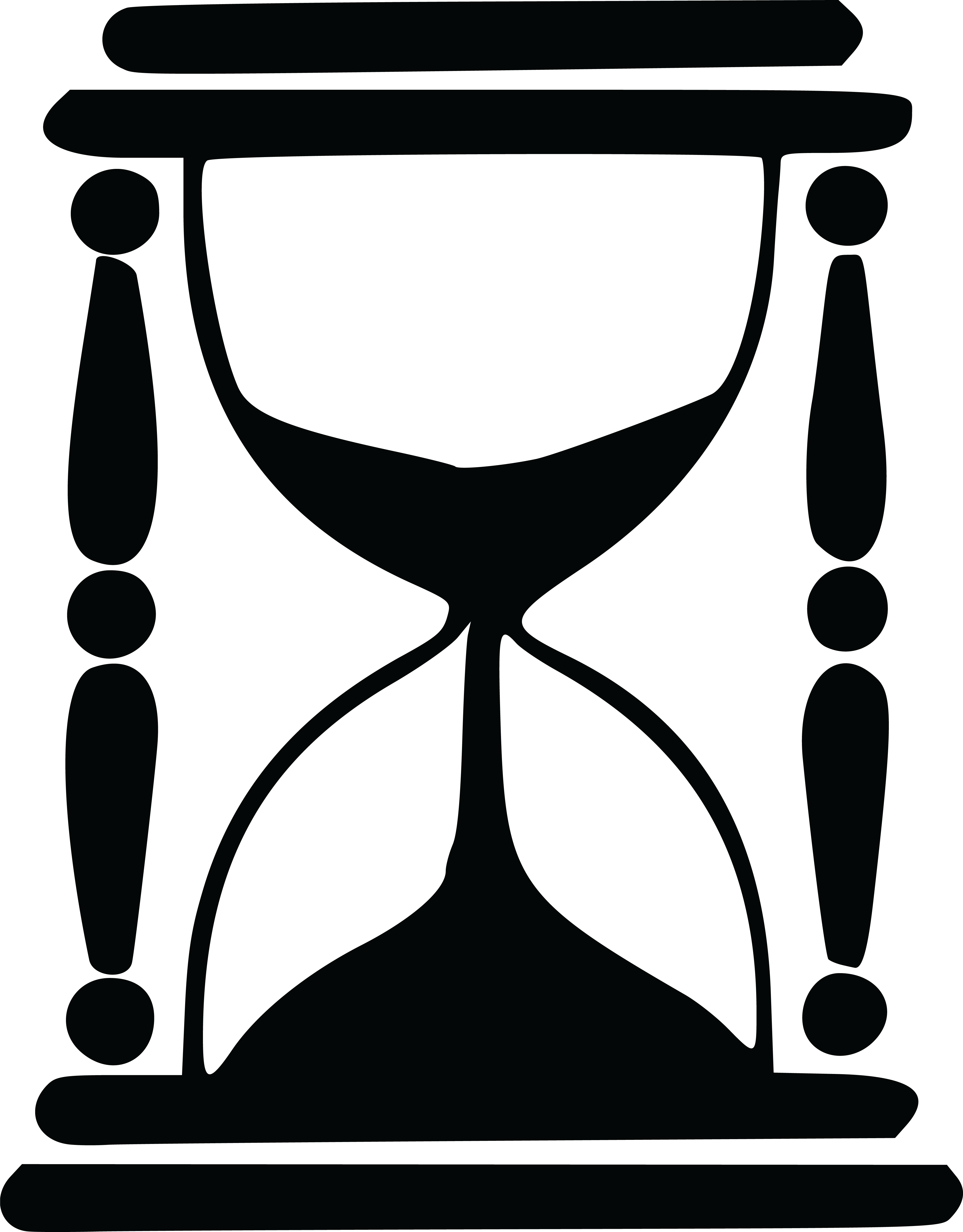 Free Clipart Of An Hourglass - Hourglass Silhouette (4000x5121)
