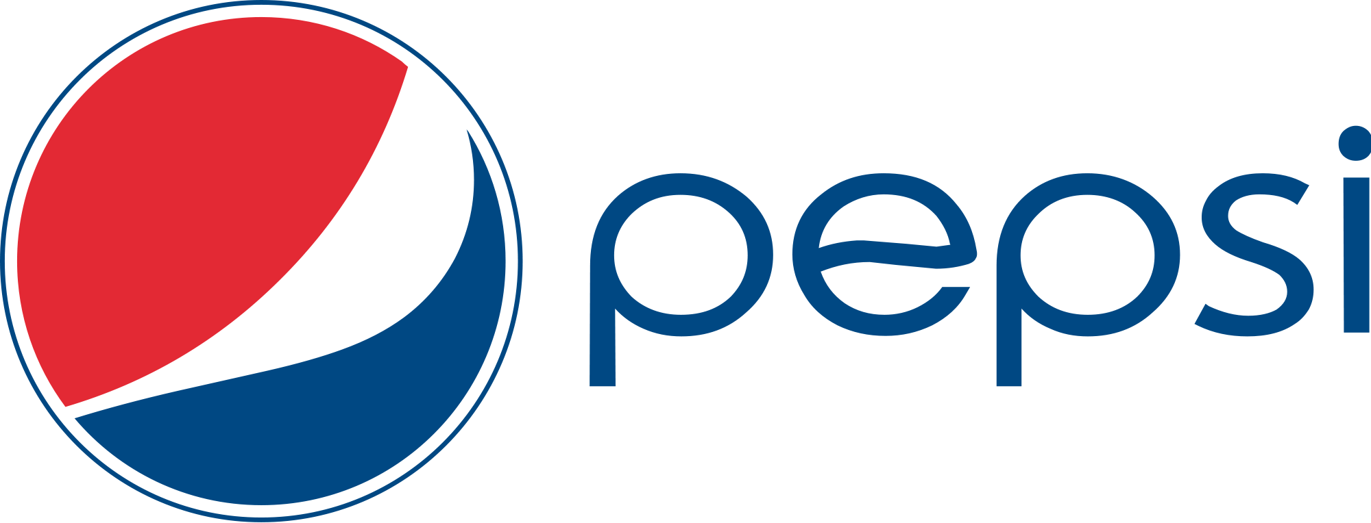 Pepsi Clipart - Pepsi Logo Png (2000x764)