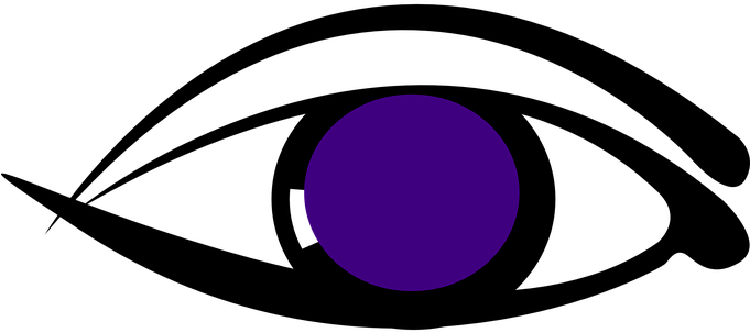 Eye Puprle Design Eyelid Watch See Know My - Desain Mata Vektor (680x340)