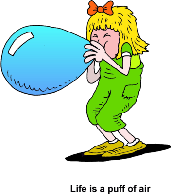 Blowing Balloon - Blow Up Balloon Clipart (352x400)