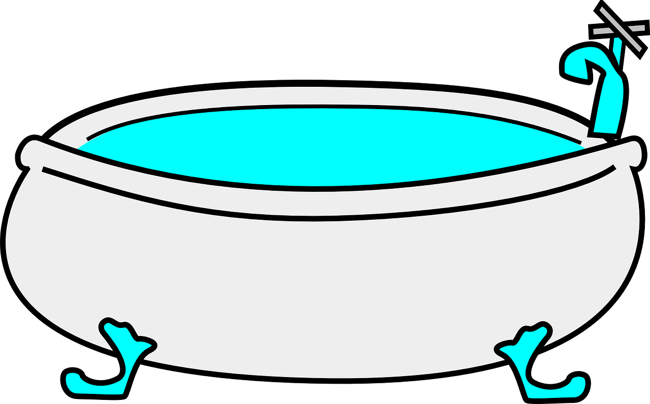 Man In Bathtub Clipart - Recipes For Homemade Face And Body Products Ebook (960x597)