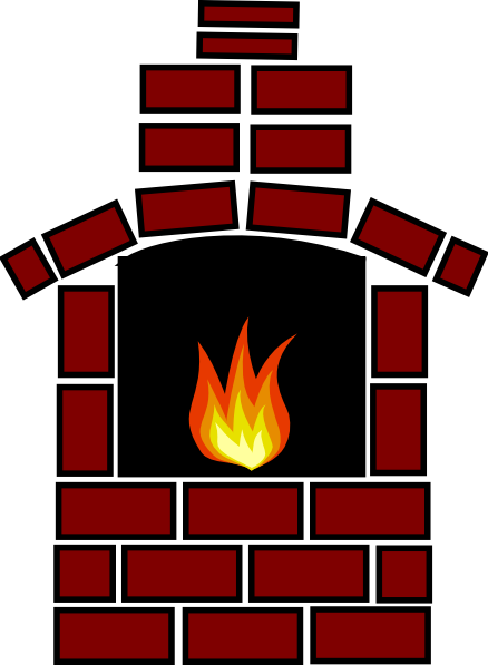 Brick Oven With Flame Clip Art At Clker - Clip Art (438x597)