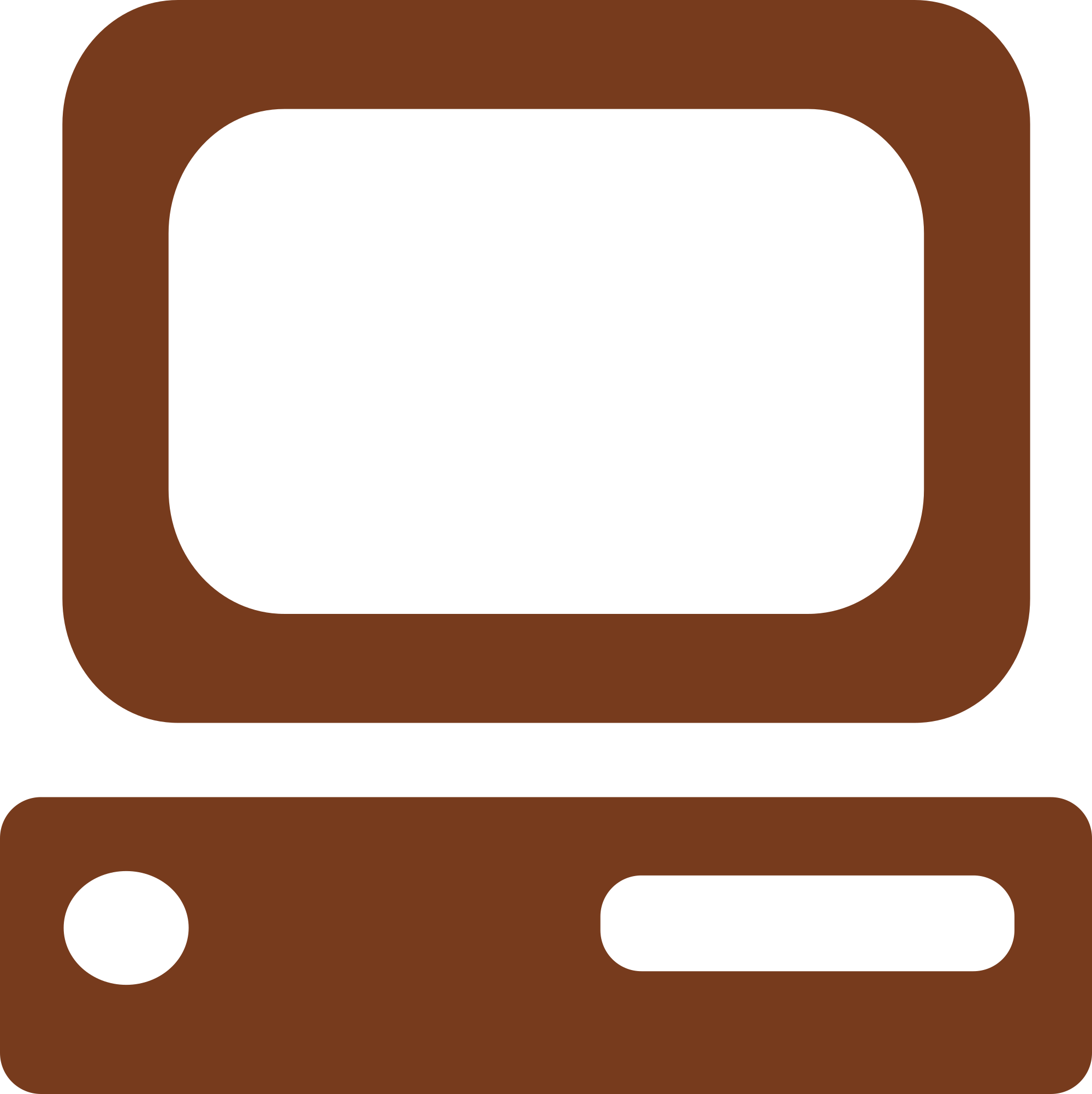 Computer Free Simple Oldschoolputer Clipart Clipart - Computer Clip Art Vector (2000x2003)