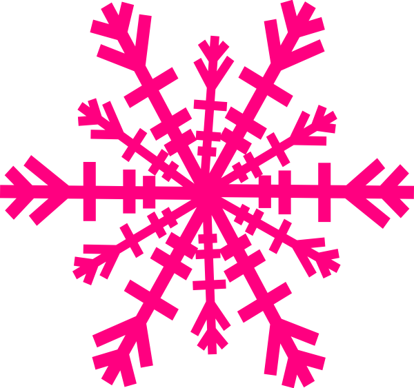 Colorful Snowflake Clipart (600x563)