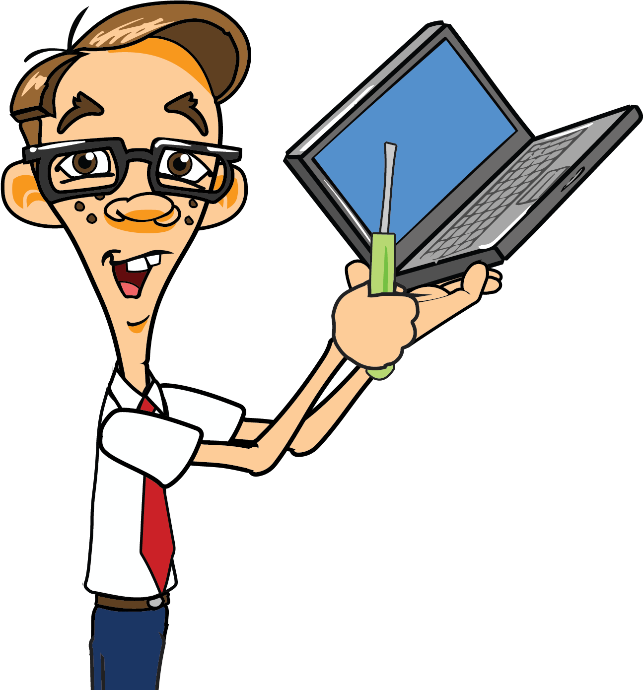 Laptop Clipart Pc Repair - Nerds On Call (1423x1417)
