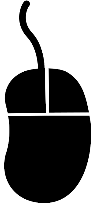 Computer Mouse Computer Keyboard Peripheral Clip Art - Computer Mouse Silhouette Png (800x800)