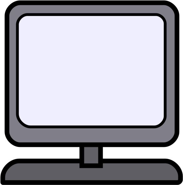 Free Cartoon Clipart - Cartoon Computer (600x607)