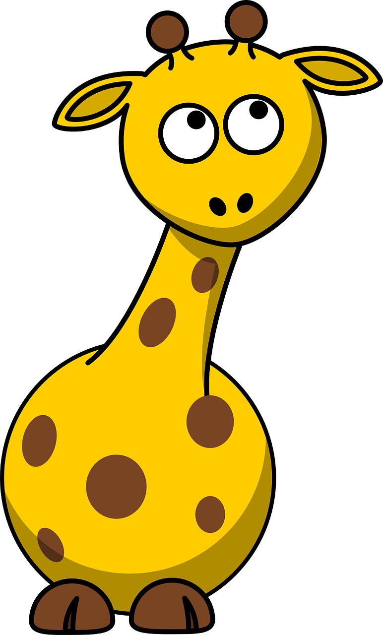 Cartoon Giraffe (772x1280)