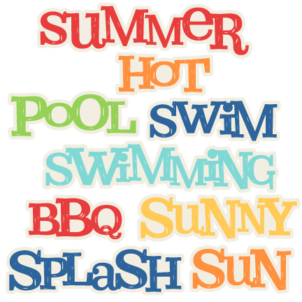 Summer Word Titles Svg Scrapbook Cut File Cute Clipart - Scalable Vector Graphics (432x432)