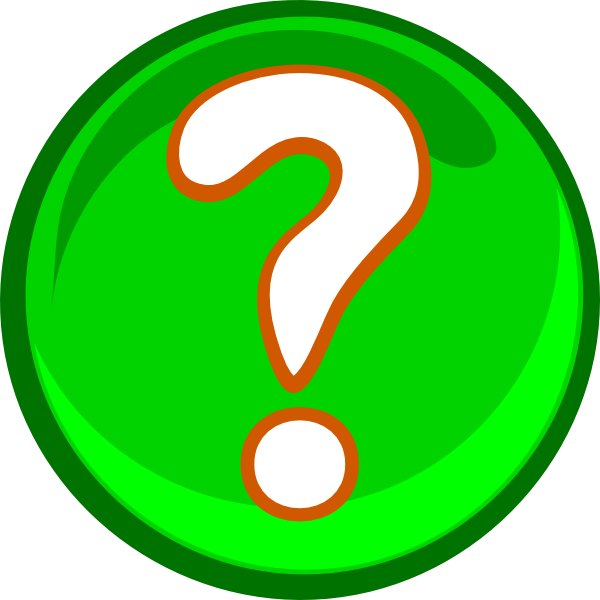 Question Mark Clip Art Wallpapers Free - Question Mark Red And Green (600x600)