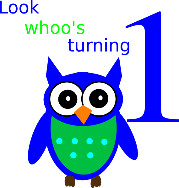 Look Whos Turning One Camden Clip Art At Clker - Look Whos Turning One (570x598)