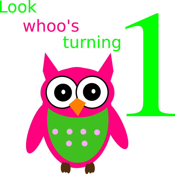 Look Whoo's Turning One (600x595)