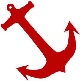 Anchor Clipart Red Pencil And In Color Clip Art Free - Anchors Away! Iphone 8 Slim Case By Carissa W. (377x384)