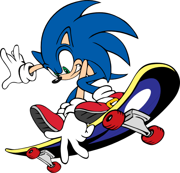 Sonic Clip Art - Clip Art Sonic (600x576)