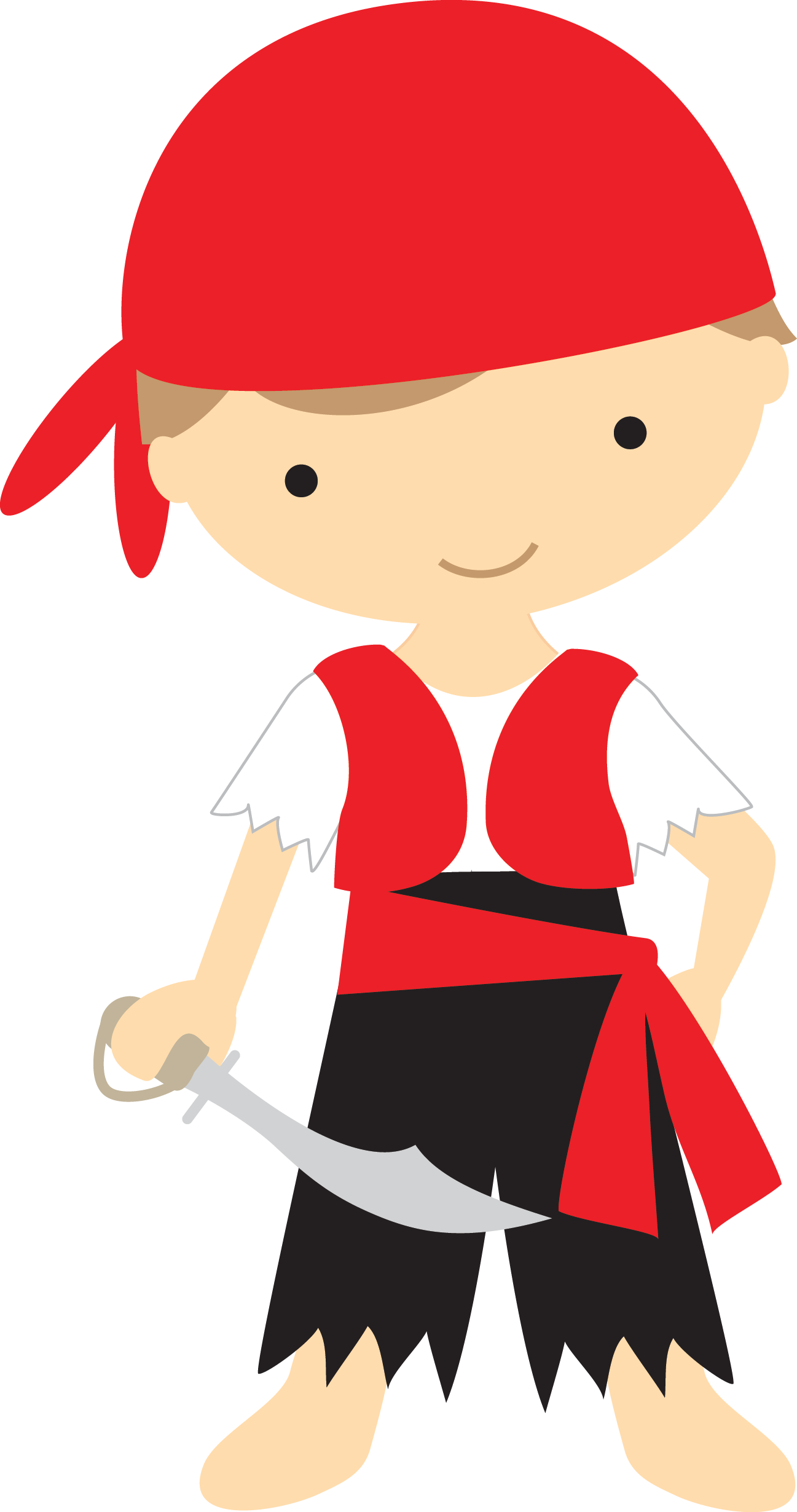 An Idea 4 U רעיון בשבילך - Pirate Boy Clip Art (1297x2460)