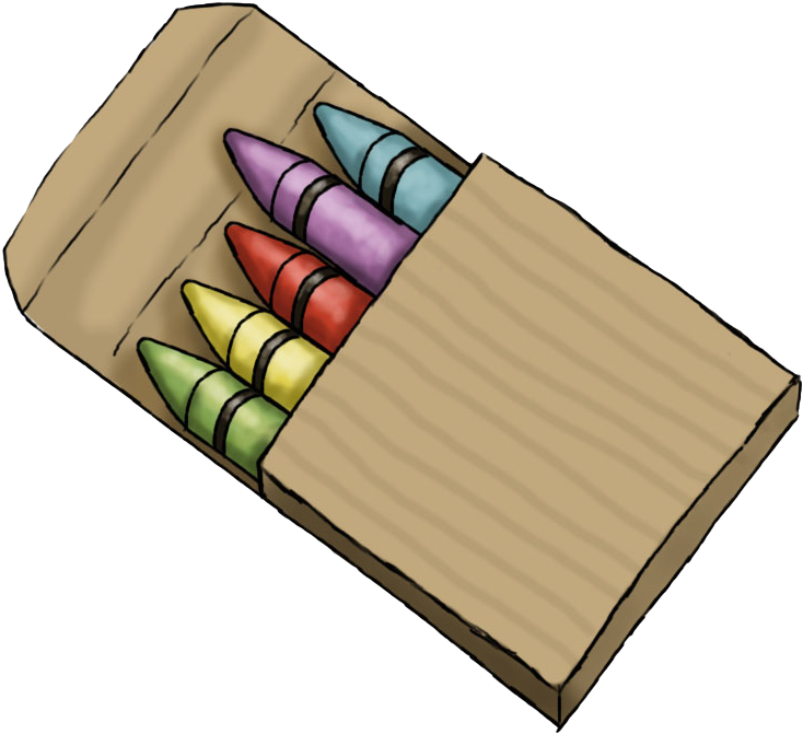 Cute Crayons Clip Art - Sketch (784x747)