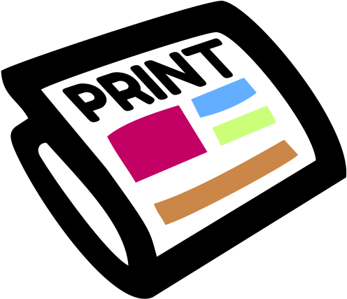 Home - Print Media Clip Art (512x512)