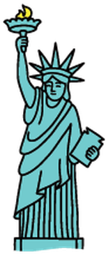 Statue Of Liberty Landmarks Clipart The Arts Media - Statue Of Liberty Clip Art (385x399)