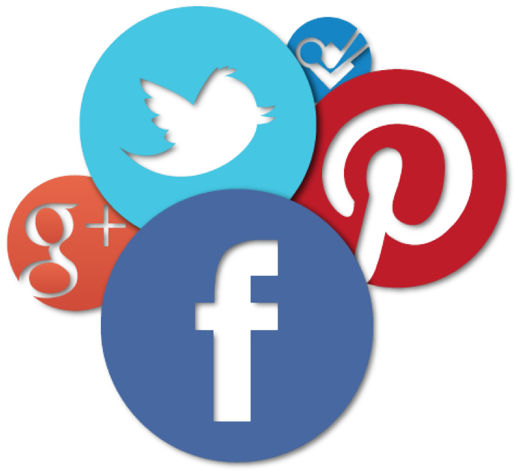 Logos - Transparent Background Social Media Logo Png (772x688)