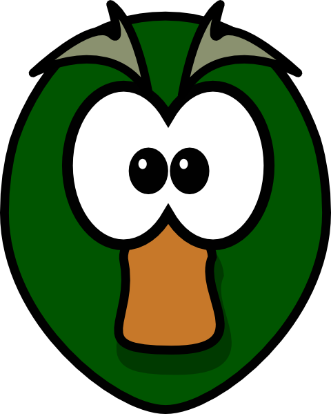 Duck Head Clipart (480x599)