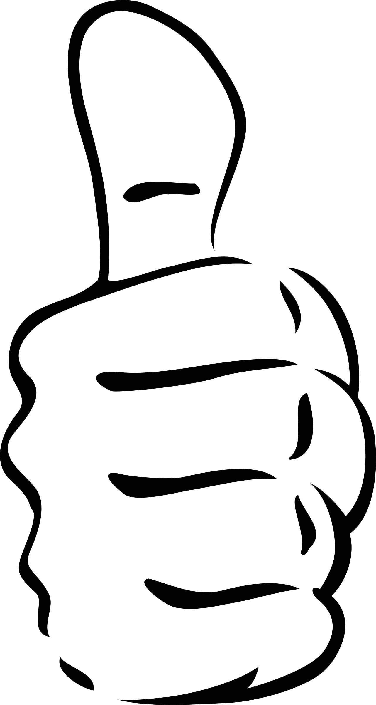 Big Image - Thumbs Up Clip Art (1282x2400)