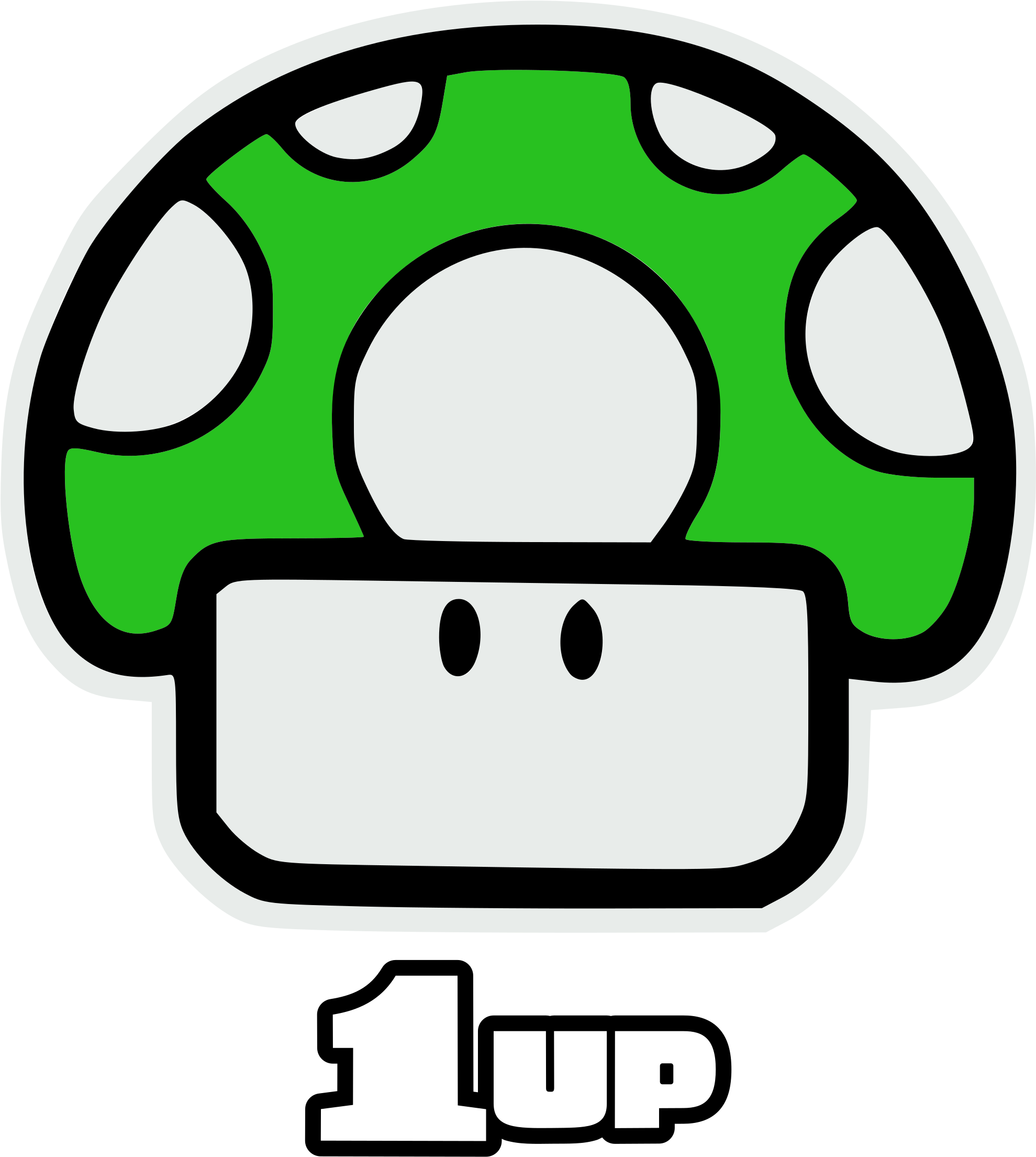 Social Media Vs Blockchain - Mario Bros One Up (2084x2400)