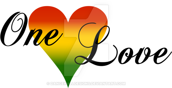 Rasta Clipart Heart - One Love One Heart Logo (600x331)