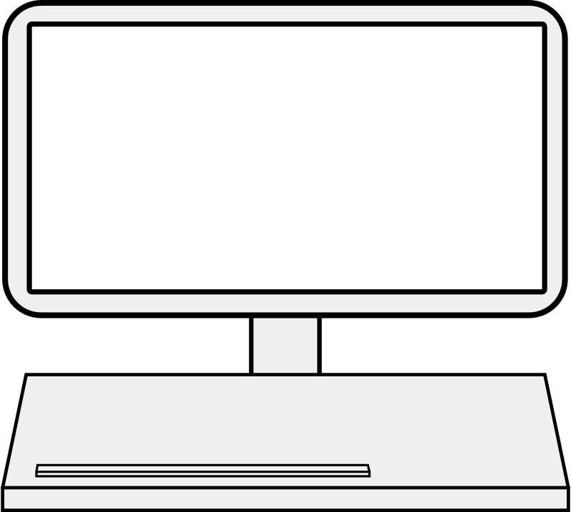 Computer Screen Clip Art - Computer Monitor (800x717)