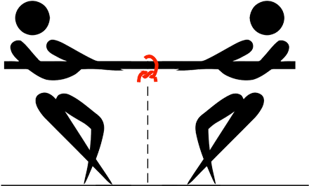 Tug Of War Community Property In Texas If One Of Ya - Tug Of War Clip Art Black And White Png (800x300)