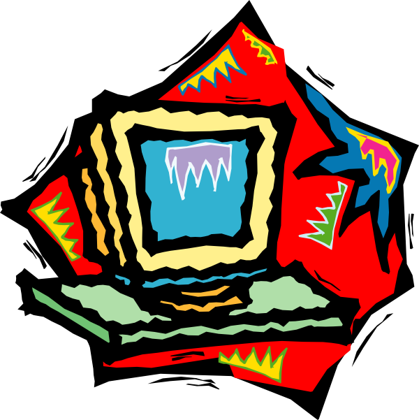 Funky Computer Art Clip Art - Funky Computer Art Clip Art (600x601)