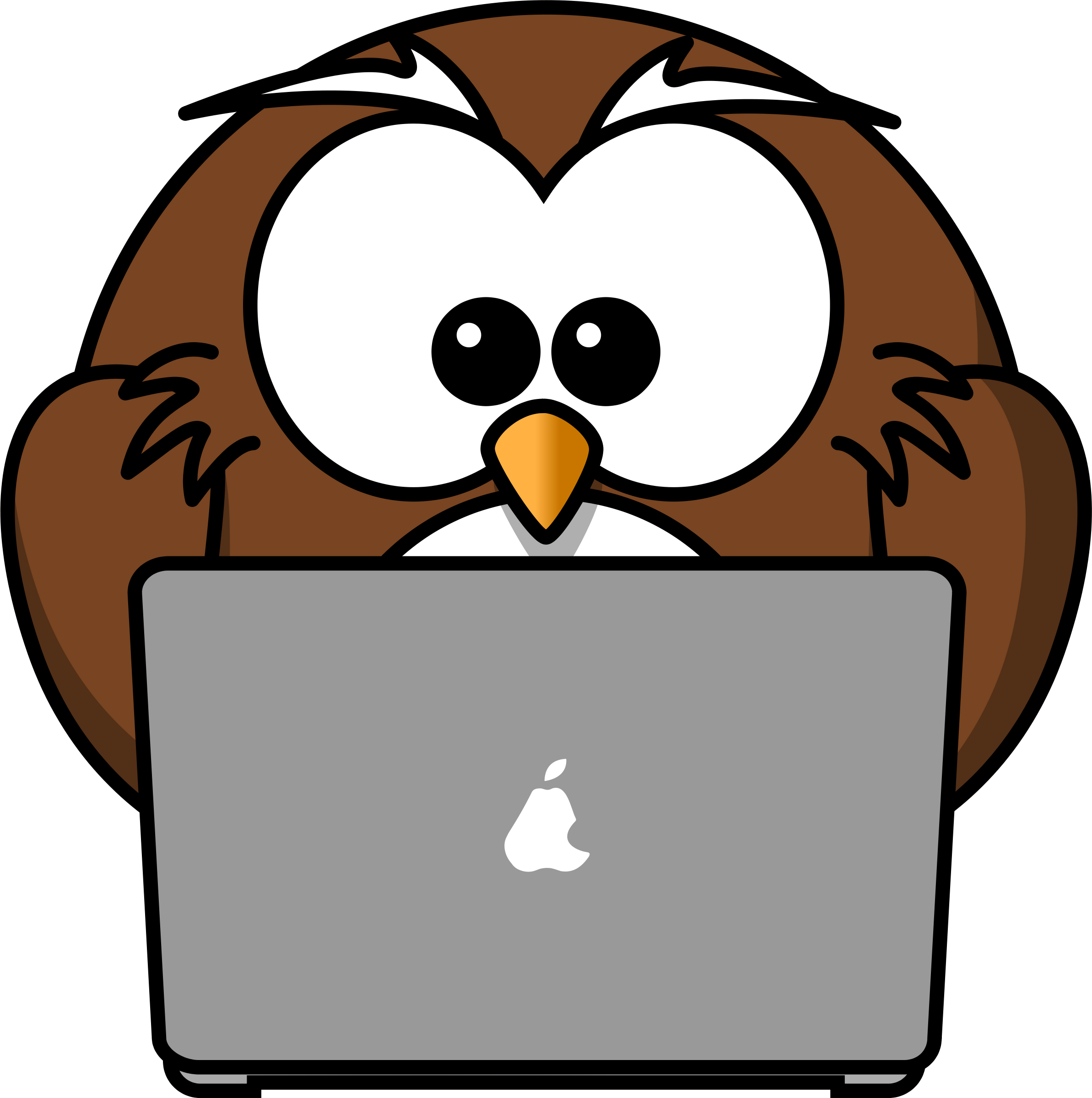 Microsoft Clip Art Animals Clipart Owl Pencil And In - Cartoon Owl (2386x2400)