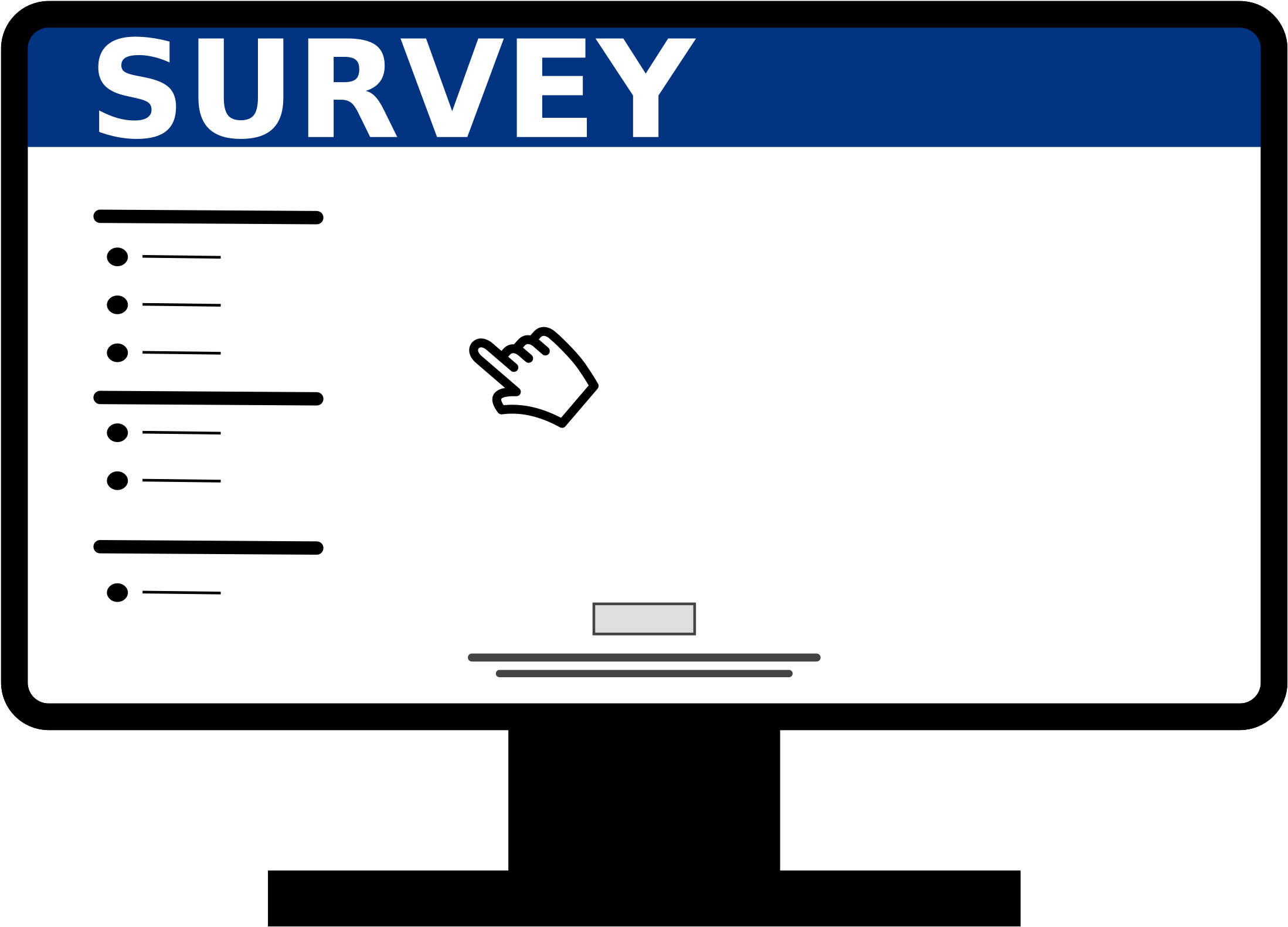 Clipart - Online Survey Icon (2400x2400)