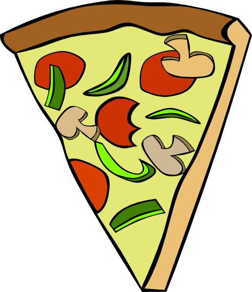 Pizza Clip Art - Triangle Pizza Clipart (516x596)