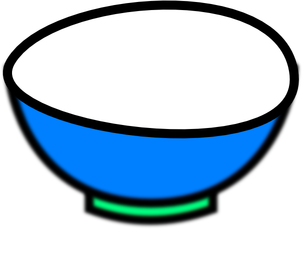 Bowl Clipart - ภาพ วาด จาน ข้าว (600x527)