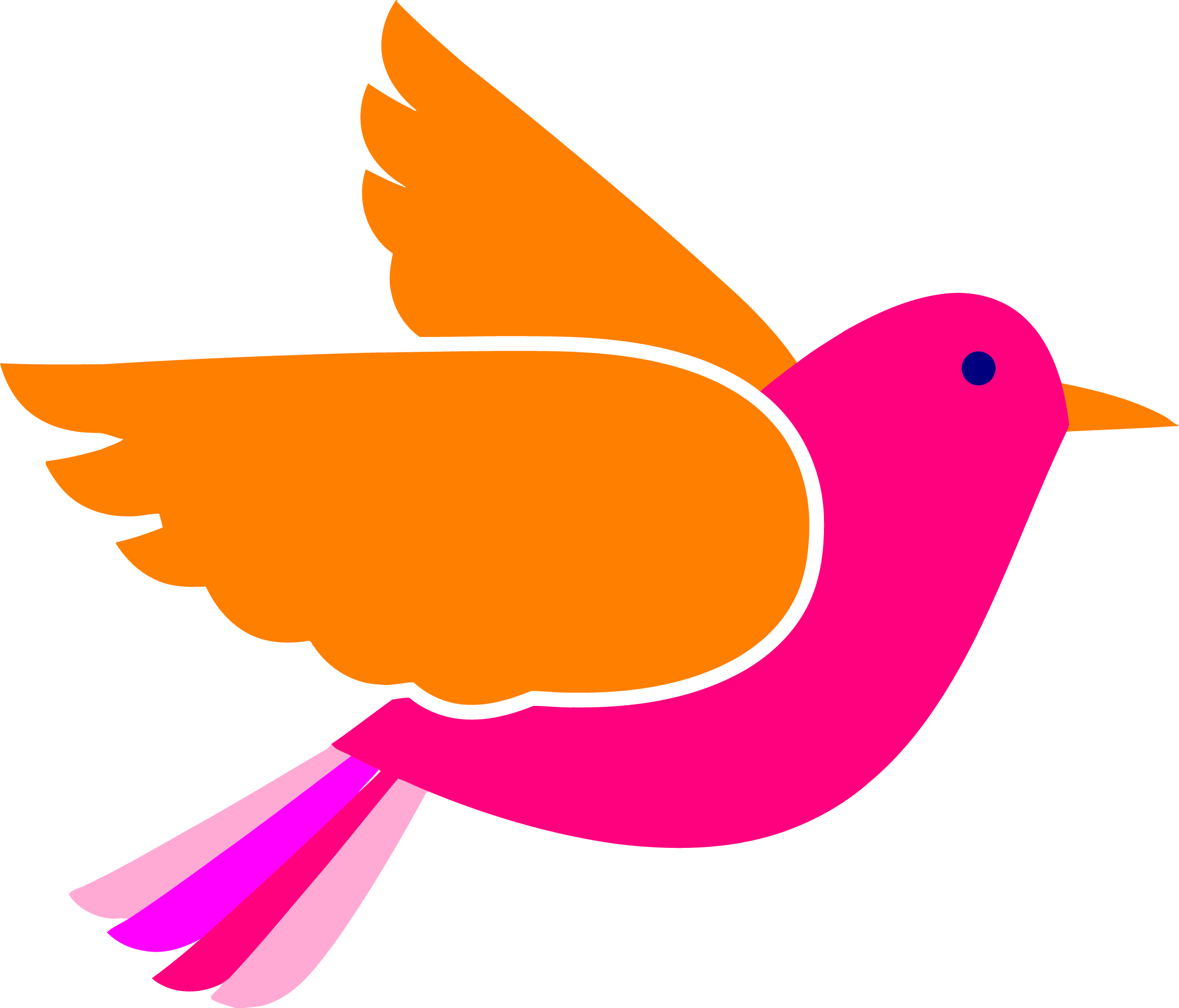 Bird Face Clip Art Pink Birds Png - Blue Bird Clip Art (2467x2109)