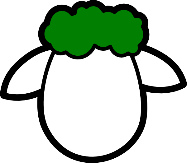 Sheep Face Coloring Page (600x524)